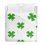 St Patrick Clover Shamrock Emoji Duvet Cover Double Side (Full/ Double Size)