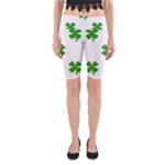 St Patrick Clover Shamrock Emoji Yoga Cropped Leggings