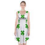 St Patrick Clover Shamrock Emoji Racerback Midi Dress