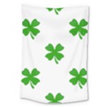 St Patrick Clover Shamrock Emoji Large Tapestry