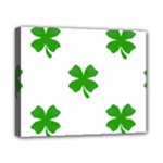 St Patrick Clover Shamrock Emoji Canvas 10  x 8  (Stretched)