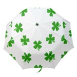 St Patrick Clover Shamrock Emoji Folding Umbrella