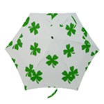 St Patrick Clover Shamrock Emoji Mini Folding Umbrella