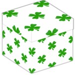 St Patrick Clover Shamrock Emoji Storage Stool 12 