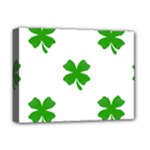 St Patrick Clover Shamrock Emoji Deluxe Canvas 16  x 12  (Stretched) 