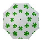 St Patrick Clover Shamrock Emoji Golf Umbrella