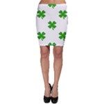 St Patrick Clover Shamrock Emoji Bodycon Skirt