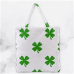 St Patrick Clover Shamrock Emoji Grocery Tote Bag