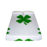 St Patrick Clover Shamrock Emoji Fitted Sheet (Full/ Double Size)