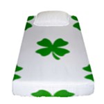 St Patrick Clover Shamrock Emoji Fitted Sheet (Single Size)