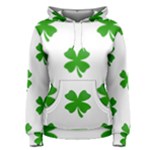 St Patrick Clover Shamrock Emoji Women s Pullover Hoodie