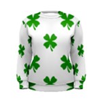 St Patrick Clover Shamrock Emoji Women s Sweatshirt