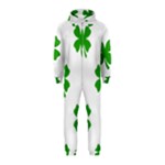 St Patrick Clover Shamrock Emoji Hooded Jumpsuit (Kids)