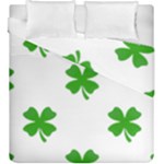 St Patrick Clover Shamrock Emoji Duvet Cover Double Side (King Size)