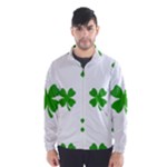 St Patrick Clover Shamrock Emoji Wind Breaker (Men)