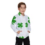 St Patrick Clover Shamrock Emoji Wind Breaker (Kids)