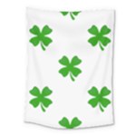 St Patrick Clover Shamrock Emoji Medium Tapestry