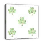 st patricks clover beer Mini Canvas 8  x 8  (Stretched)