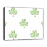 st patricks clover beer Canvas 14  x 11  (Stretched)