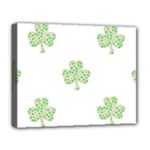 st patricks clover beer Deluxe Canvas 20  x 16  (Stretched)