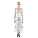 st patricks clover beer Sleeveless Maxi Dress