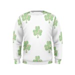 st patricks clover beer Kids  Sweatshirt