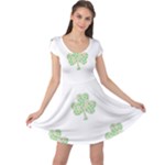 st patricks clover beer Cap Sleeve Dress