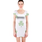 st patricks clover beer Short Sleeve Bodycon Dress