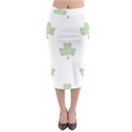 st patricks clover beer Midi Pencil Skirt