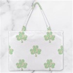 st patricks clover beer Medium Zipper Tote Bag