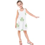 st patricks clover beer Kids  Sleeveless Dress