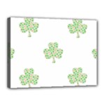 st patricks clover beer Canvas 16  x 12  (Stretched)