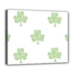 st patricks clover beer Deluxe Canvas 24  x 20  (Stretched)