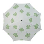 st patricks clover beer Golf Umbrella