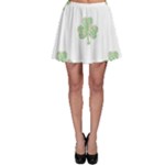 st patricks clover beer Skater Skirt