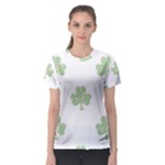 st patricks clover beer Women s Sport Mesh Tee