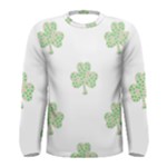 st patricks clover beer Men s Long Sleeve Tee