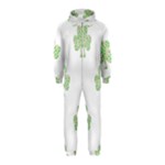 st patricks clover beer Hooded Jumpsuit (Kids)