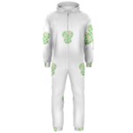 st patricks clover beer Hooded Jumpsuit (Men)