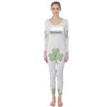 st patricks clover beer Long Sleeve Catsuit