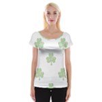 st patricks clover beer Women s Cap Sleeve Top