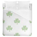 st patricks clover beer Duvet Cover (Queen Size)