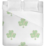 st patricks clover beer Duvet Cover (King Size)