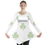 st patricks clover beer Long Sleeve Tunic 