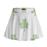 st patricks clover beer Mini Flare Skirt