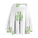 st patricks clover beer High Waist Skirt