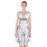 st patricks clover beer Racerback Midi Dress