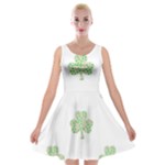 st patricks clover beer Velvet Skater Dress