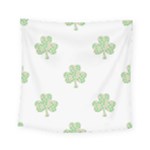 st patricks clover beer Square Tapestry (Small)