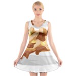 Poutine V-Neck Sleeveless Dress